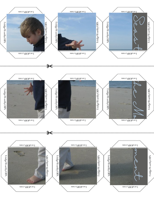 Custom Photo Magnet Puzzle 6x6in
