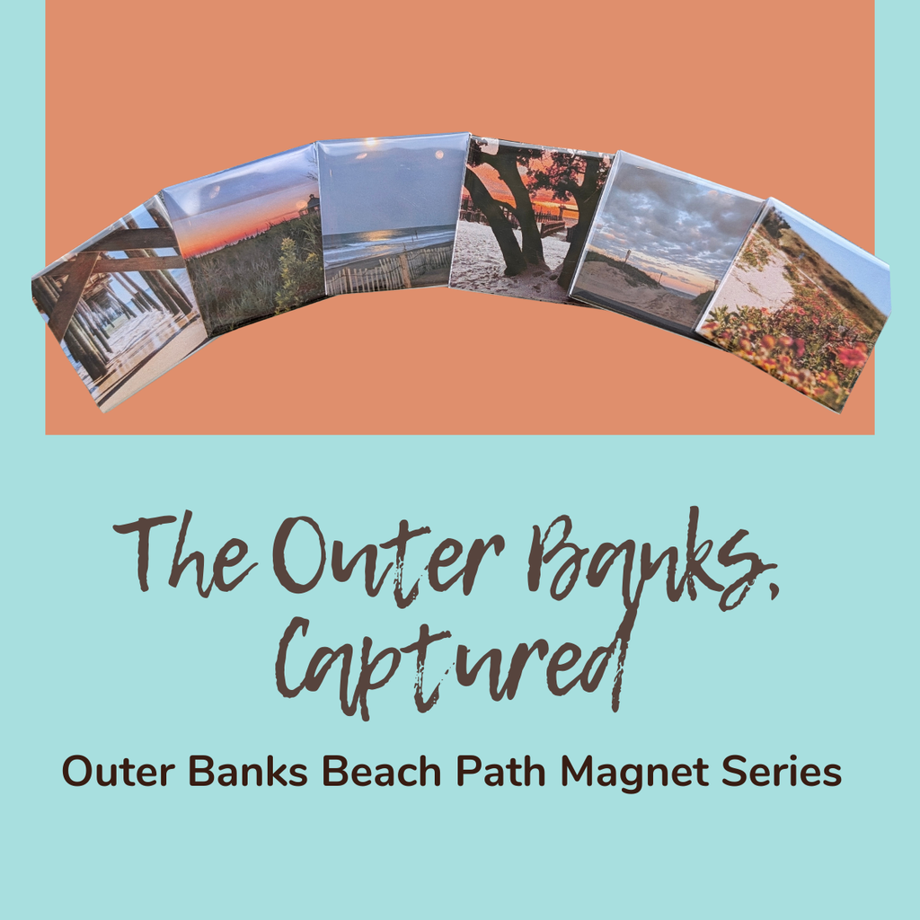 Outer Banks Beach Path Photo Magnet Set