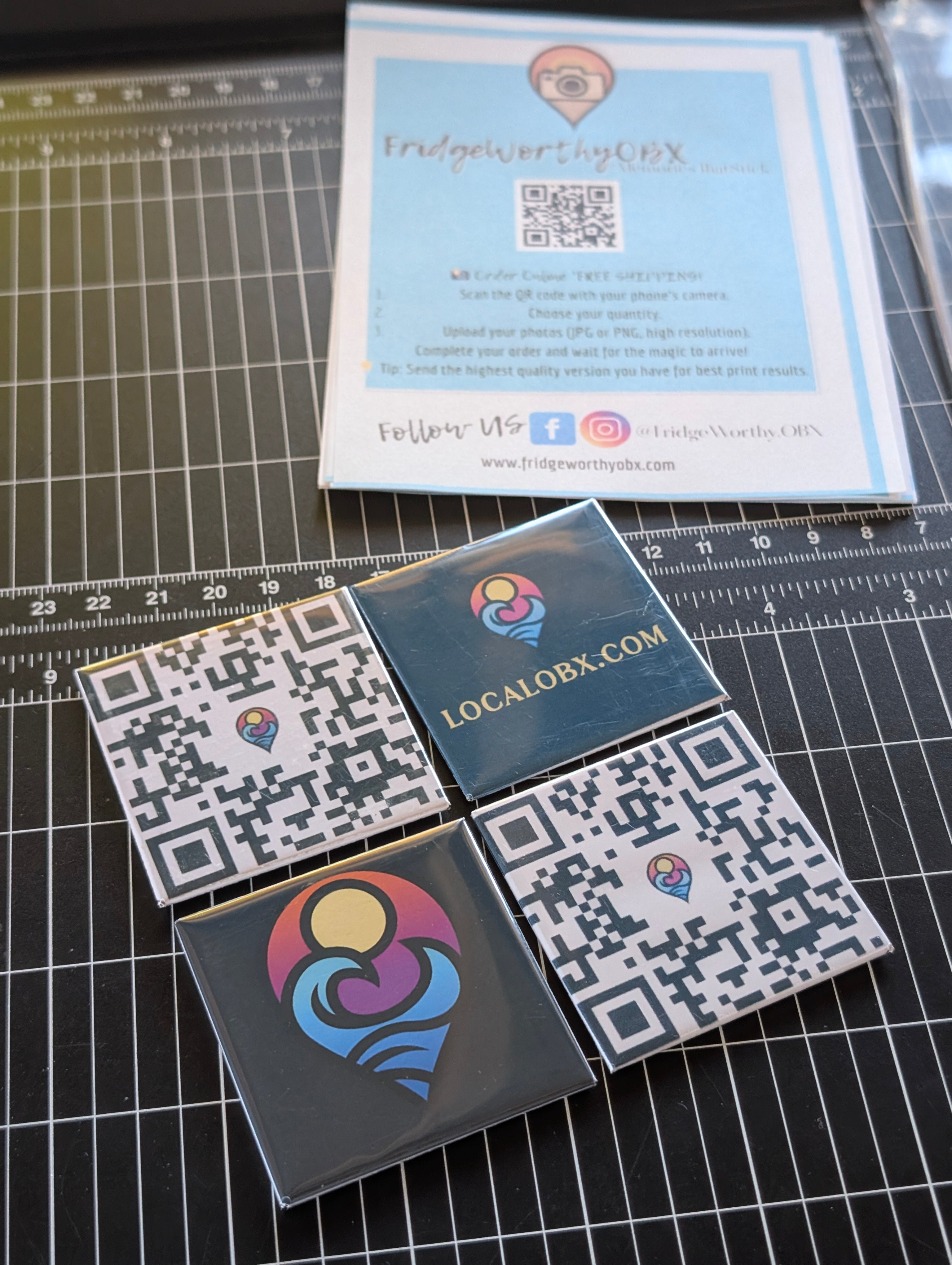 Custom Photo Magnet Business Cards